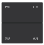 A9 Four-button switch panel - Gray