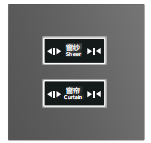 Vision Four-button switch panel - Gray